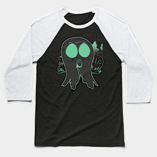 Frightened Ghost - version 2 Baseball T-Shirt